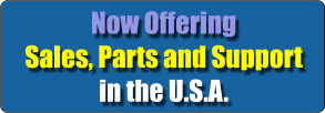 Now Offering   Sales, Parts and Support   in the U.S.A.